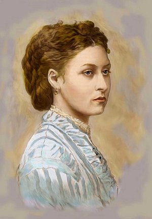 Princezna Luisa, v pořadí čtvrtá dcera britské královny Viktorie. Takhle vypadala přibližně v době, kdy měla zásnuby