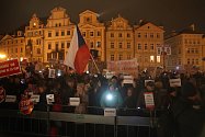 Lidé vyšli do ulic protestovat proti Andreji Babišovi.