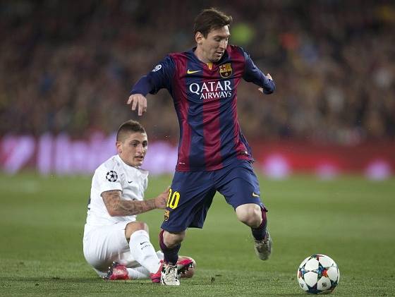 Barcelona - PSG: Lionel Messi unikl Marcovi Verratimu