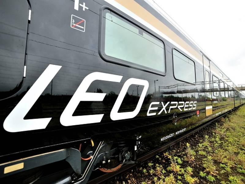 Vlaková souprava Leo Express.