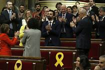 Katalánský parlament. Zvolení předsedy Rogera Torrenta
