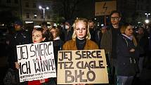 Jedna z demonstrací proti zákazů potratů v Polsku, které vyvolala smrt mladé ženy