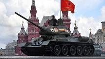 Přehlídka při příležitosti Dne vítězství, 9. 5. 2022 na Rudém náměstí v Moskvě