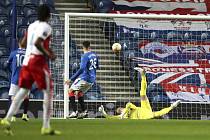 Odveta osmifinále fotbalové Evropské ligy: Glasgow Rangers - Slavia Praha