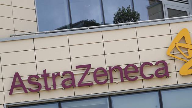 Logo britské farmaceutické firmy AstraZeneca