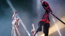 Vystoupení kanadského souboru Cirque du Soleil v pražské Sazka Areně. 