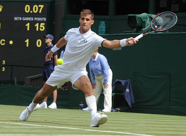 Martin Kližan na Wimbledonu.