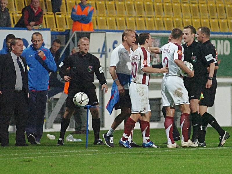 Teplice vs. Sparta - vystoupení fotbalistů Sparty