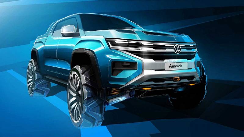 První ukázka designu nového VW Amarok