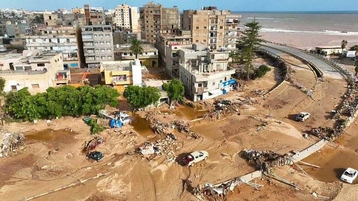 Severovýchodní Libyi zasáhly v září 2023 ničivé záplavy