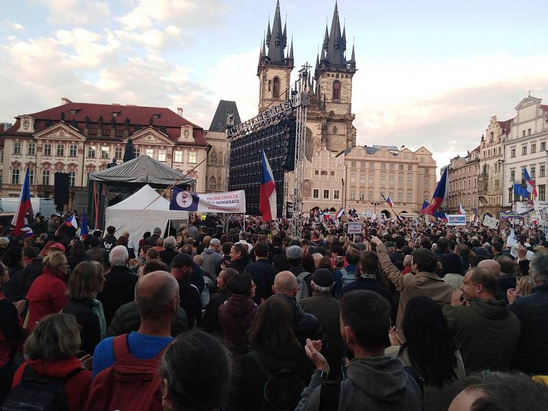 Protesty proti jmenování Marie Benešové v Praze
