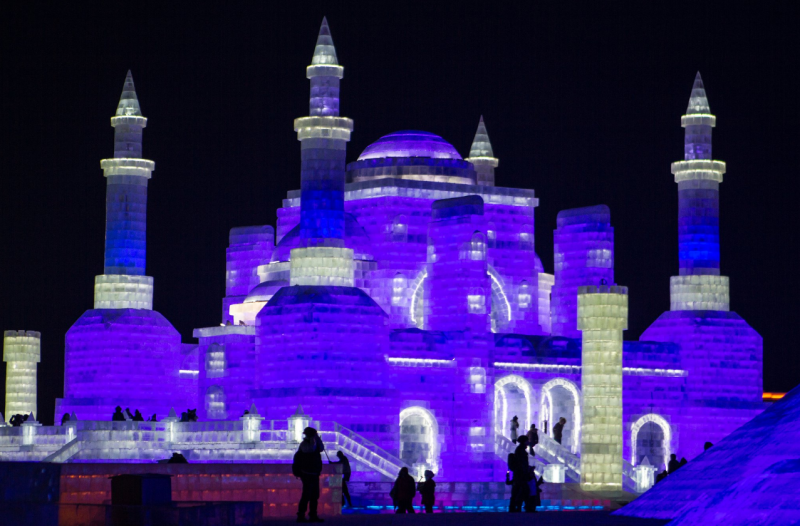 Svátek ledu v čínském městě Charbin