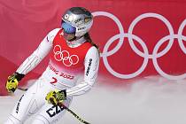 Ester Ledecká skončila na olympijských hrách v Pekingu při obhajobě zlata v superobřím slalomu pátá.