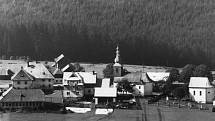 Obec Hůrka v době kolem roku 1930
