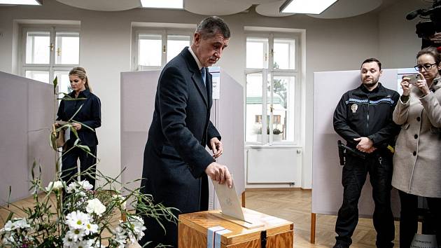 Andrej Babiš v prvním kole prezidentských voleb.