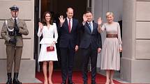 Princ William s Kate a polský prezident Andrzej Duda s manželkou Agatou Kornhauser-Duda