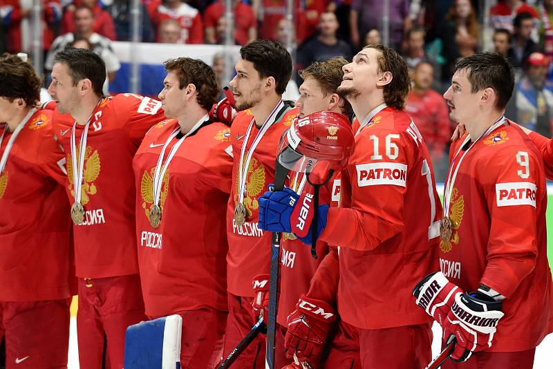 Bratislava 26.5.2019 - Mistrovství světa v Bratislavě - zápas o bronz mezi Českem a Ruskem - předávání bronzových medailí