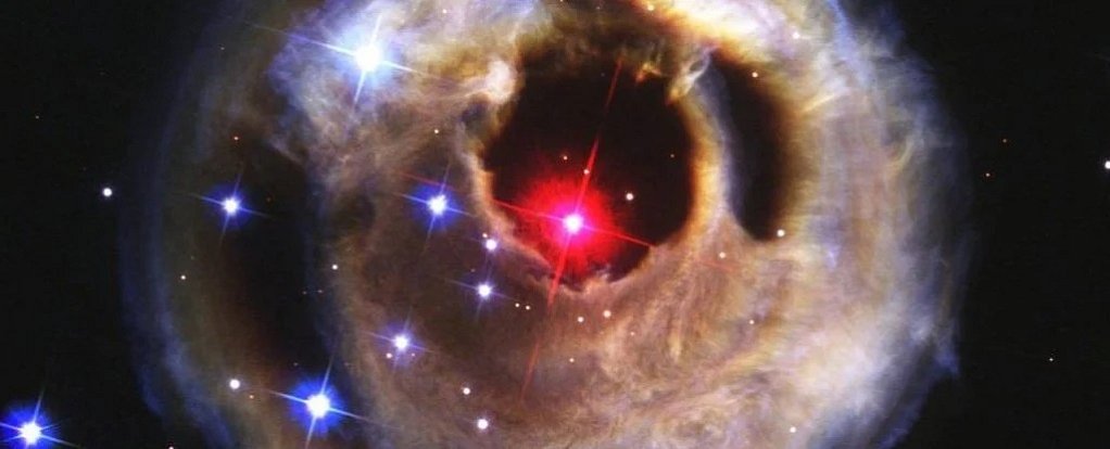 Takto dopadla předchozí hvězdná exploze, V838 Monocerotis