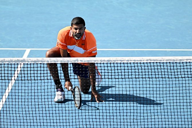 Indický tenista Rohan Bopanna na Australian Open