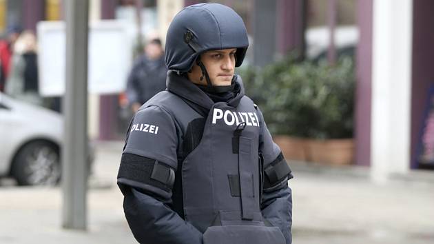 Rakouský policista. Ilustrační snímek
