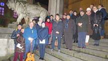 Česko zpívá koledy na náměstí Odeonsplatz v Mnichově