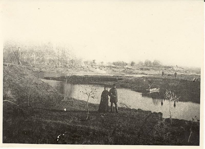 Po povodni roku 1890 u dušnických tůní