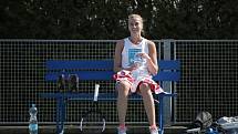 První trénink po karanténě: Petra Kvitová si procvičila údery v areálu Sparty