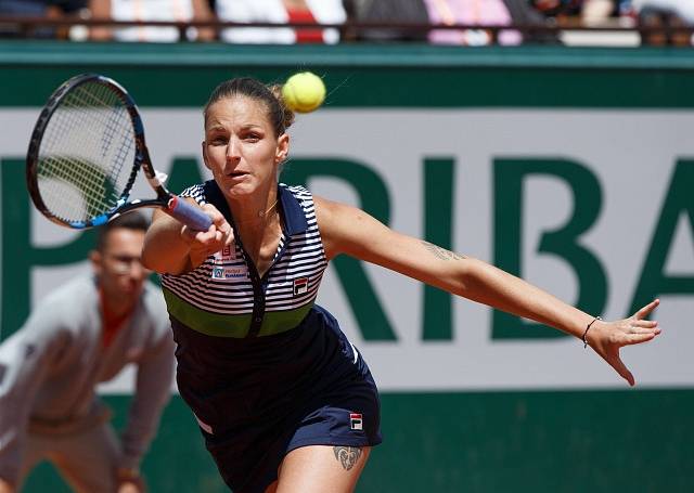 Karolína Plíšková na Roland Garros.