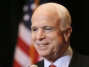 Republikánský kandidát na prezidenta USA John McCain.