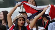 Kostarická fanynka. Fotbalové MS Rusko 2018