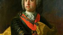 Manžel Marie Terezie a jeden z vojevůdců jejích vojsk František Štěpán Lotrinský v armádní zbroji