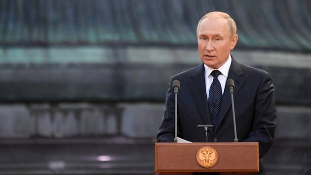 Ruský prezident Vladimír Putin při oslavách ruské státnosti v Velikém Novgorodu 21. září 2022