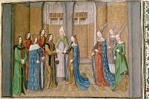 Vliv církve na sňatky a rodinný život středověkých párů byl značný. Následky pociťujeme dodnes, říká nová studie (na snímku iluminace svatby antiochijského knížete Bohemunda a dcery francouzského krále Filipa I. Constance ve 12. století)