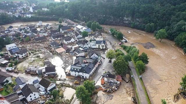 Povodeň v Německu.