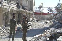 Vojáci v syrském městě Rakká