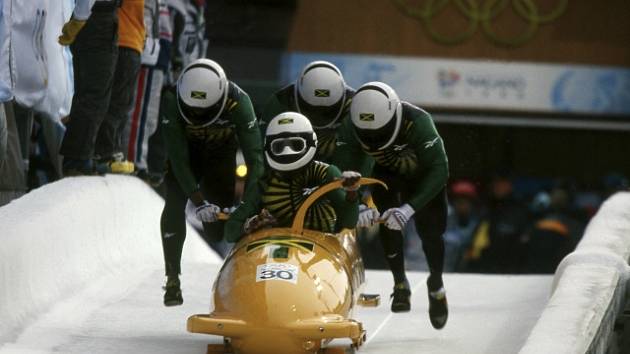 Jamajský čtyřbob na olympiádě v Naganu.
