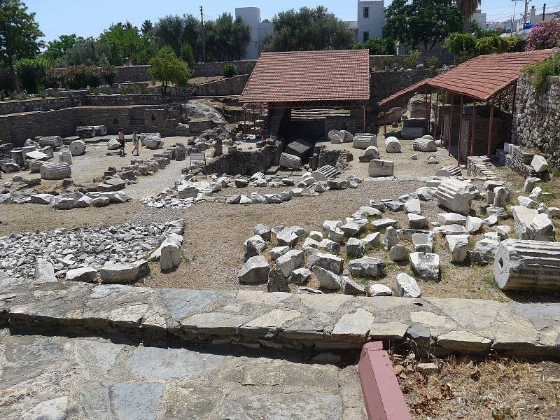 Archeologické práce na místě původního Mauzolea v Halikarnassu