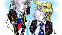 Vladimir Putin a Donald Trump.