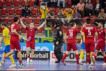 Česká radost z gólu v utkání se Švédskem