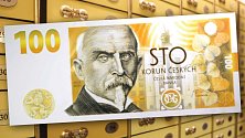 Pamětní stokorunová bankovka ke stoletému výročí československé koruny