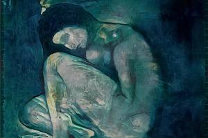 Obraz nahé ženy byl po desetiletí skryt pod vrstvou malby Pabla Picassa. 