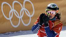 Eva Samková na olympijských hrách v Pchjongčchangu.
