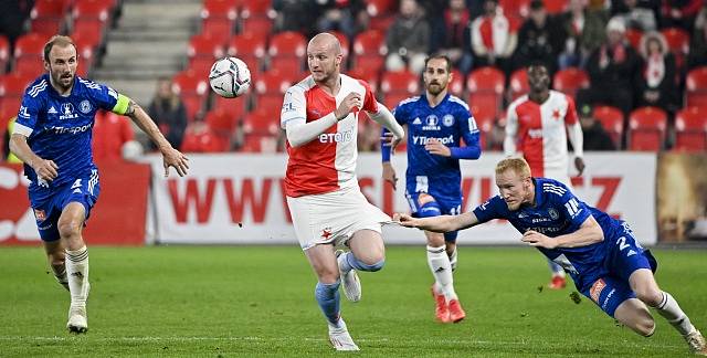 Michael Krmenčík v utkání proti Olomouci.