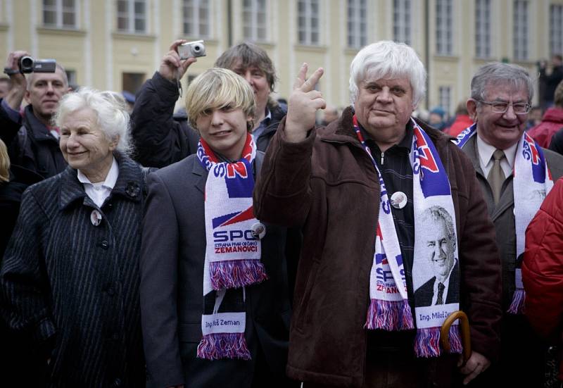 Inaugurace Miloše Zemana. 