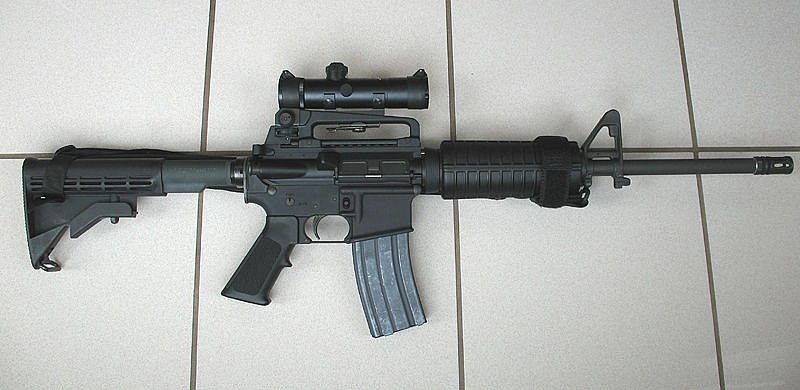 Karabina AR-15A3, ilustrační foto zbraně.