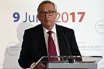 Předseda Evropské komise Jean-Claude Juncker vystoupil 9. června v Praze na konferenci Evropské unie o budoucnosti evropské bezpečnosti a obrany.