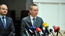Místopředseda vlády pro digitalizaci Ivan Bartoš při představování nové Digitální a informační agentury