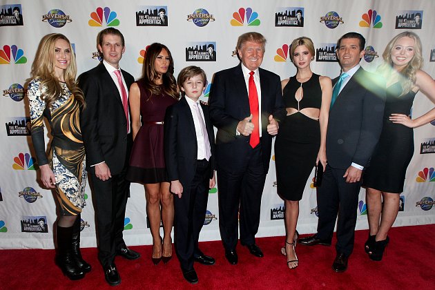 Ivanka Trumpová s otcem a rodinou.