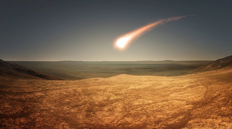 Vědci našli v kráteru po meteoritu vzácné prvky. Ilustrační snímek
