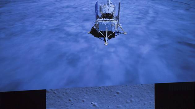 Čínská sonda Čchang-e 5 na Měsíci